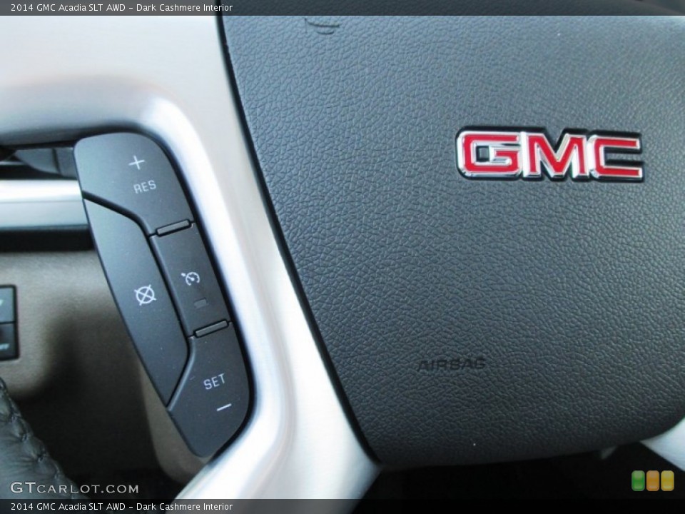 Dark Cashmere Interior Controls for the 2014 GMC Acadia SLT AWD #92754229