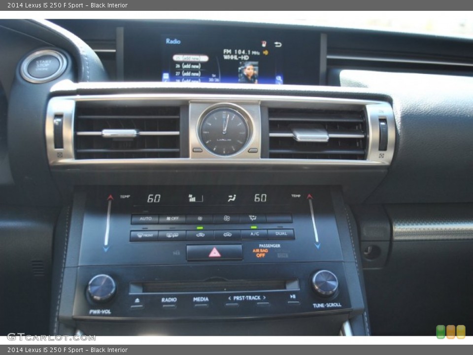 Black Interior Controls for the 2014 Lexus IS 250 F Sport #92754391