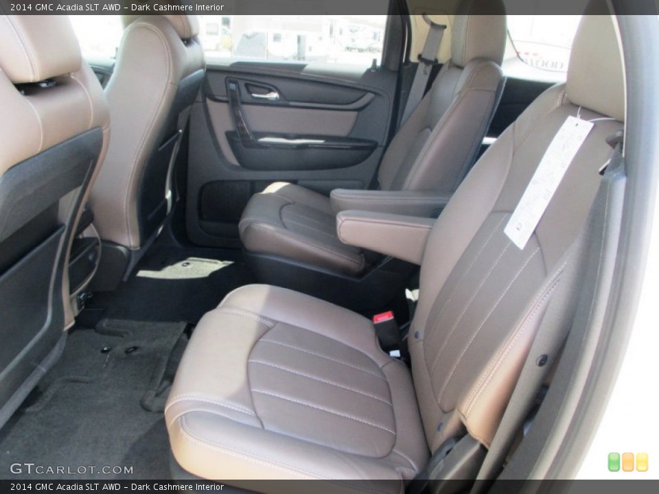 Dark Cashmere Interior Rear Seat for the 2014 GMC Acadia SLT AWD #92754442
