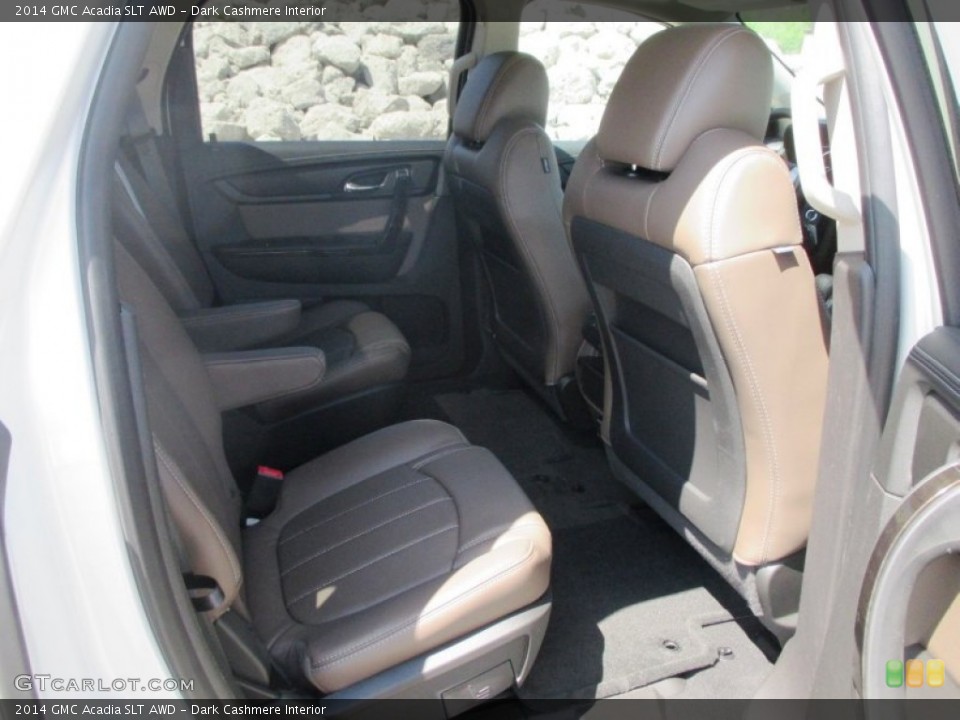 Dark Cashmere Interior Rear Seat for the 2014 GMC Acadia SLT AWD #92754622