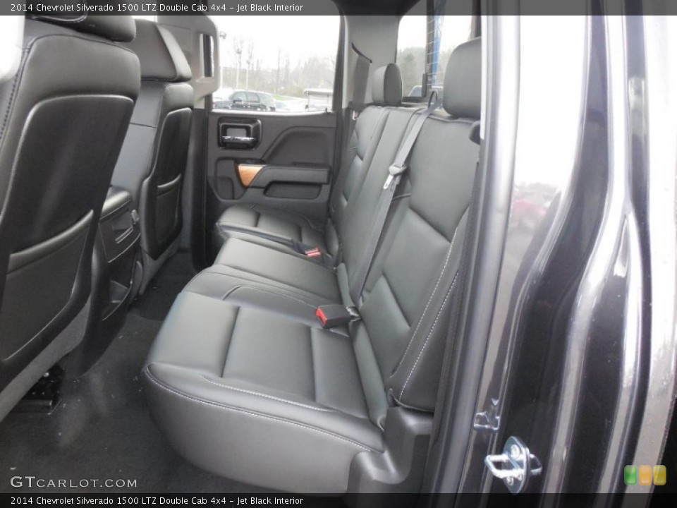 Jet Black Interior Rear Seat for the 2014 Chevrolet Silverado 1500 LTZ Double Cab 4x4 #92758561
