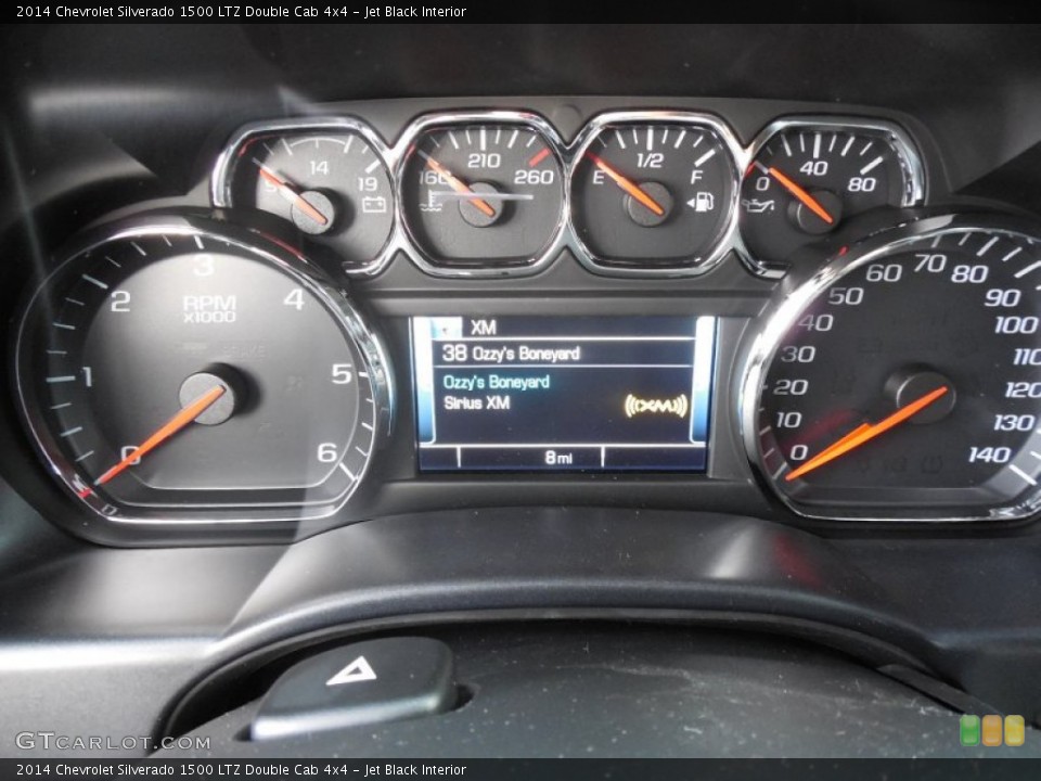 Jet Black Interior Gauges for the 2014 Chevrolet Silverado 1500 LTZ Double Cab 4x4 #92758684