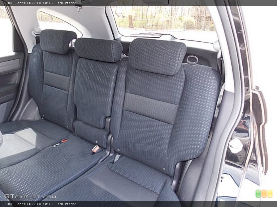 Black Interior Rear Seat for the 2008 Honda CR-V EX 4WD #92770003