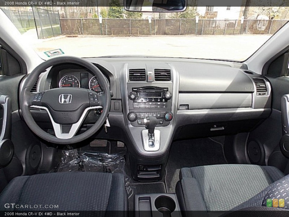 Black Interior Dashboard for the 2008 Honda CR-V EX 4WD #92770438