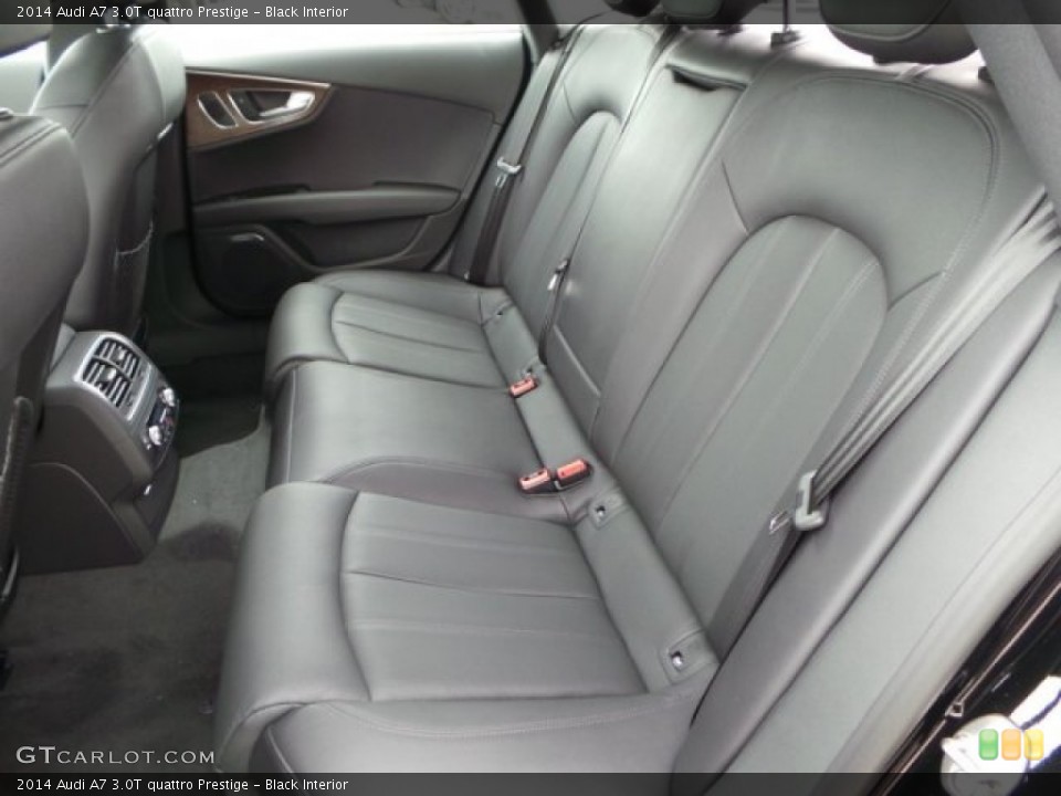 Black Interior Rear Seat for the 2014 Audi A7 3.0T quattro Prestige #92771476