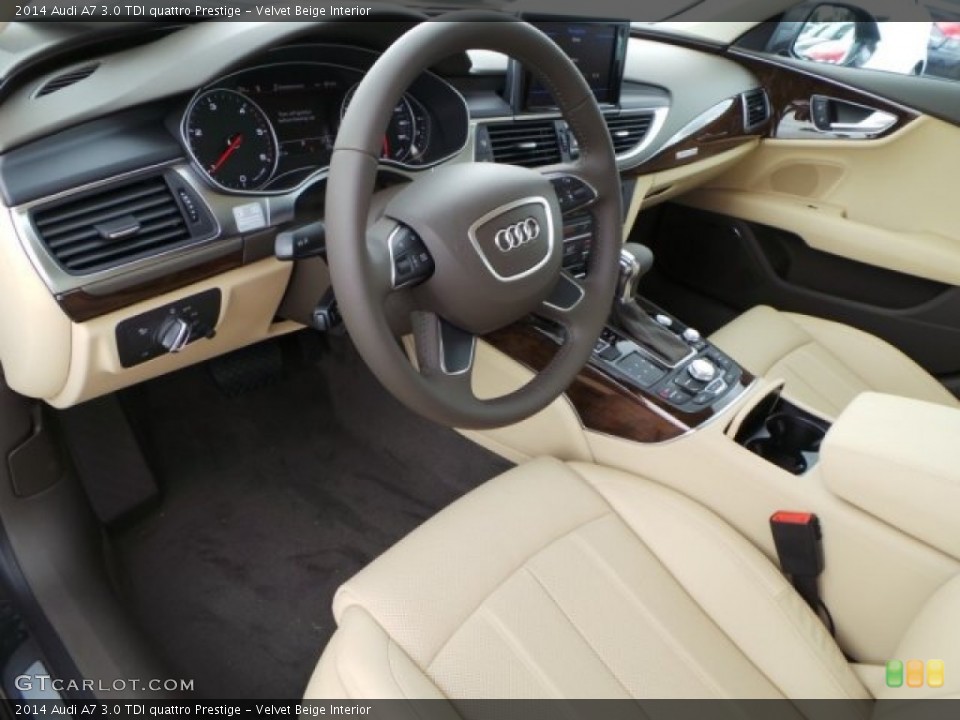 Velvet Beige Interior Photo for the 2014 Audi A7 3.0 TDI quattro Prestige #92771965