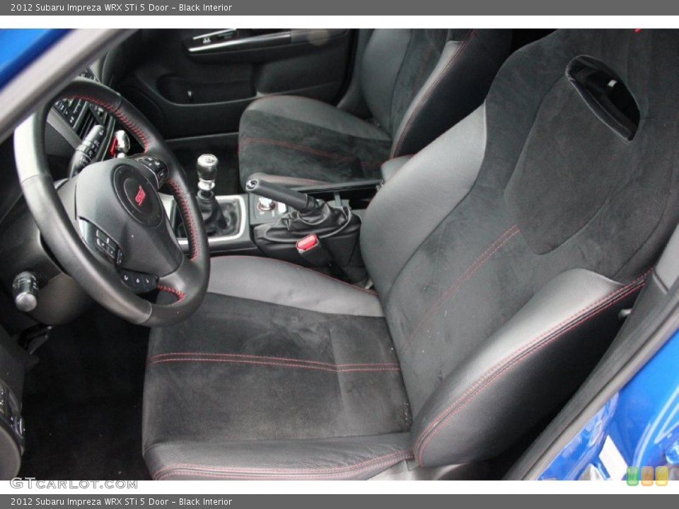 Black Interior Front Seat for the 2012 Subaru Impreza WRX STi 5 Door #92777675