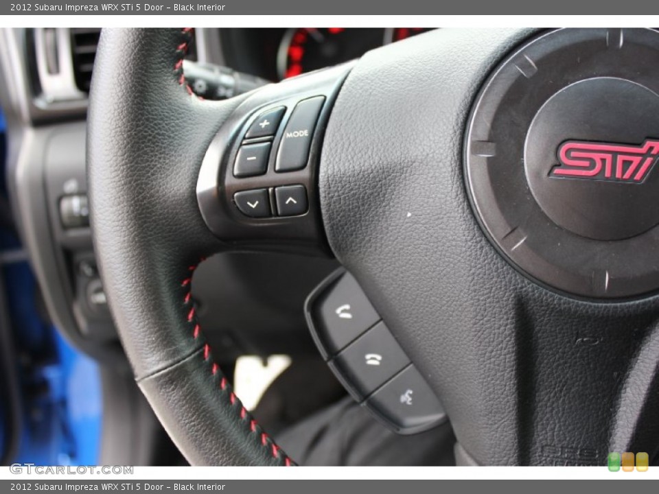 Black Interior Steering Wheel for the 2012 Subaru Impreza WRX STi 5 Door #92777914