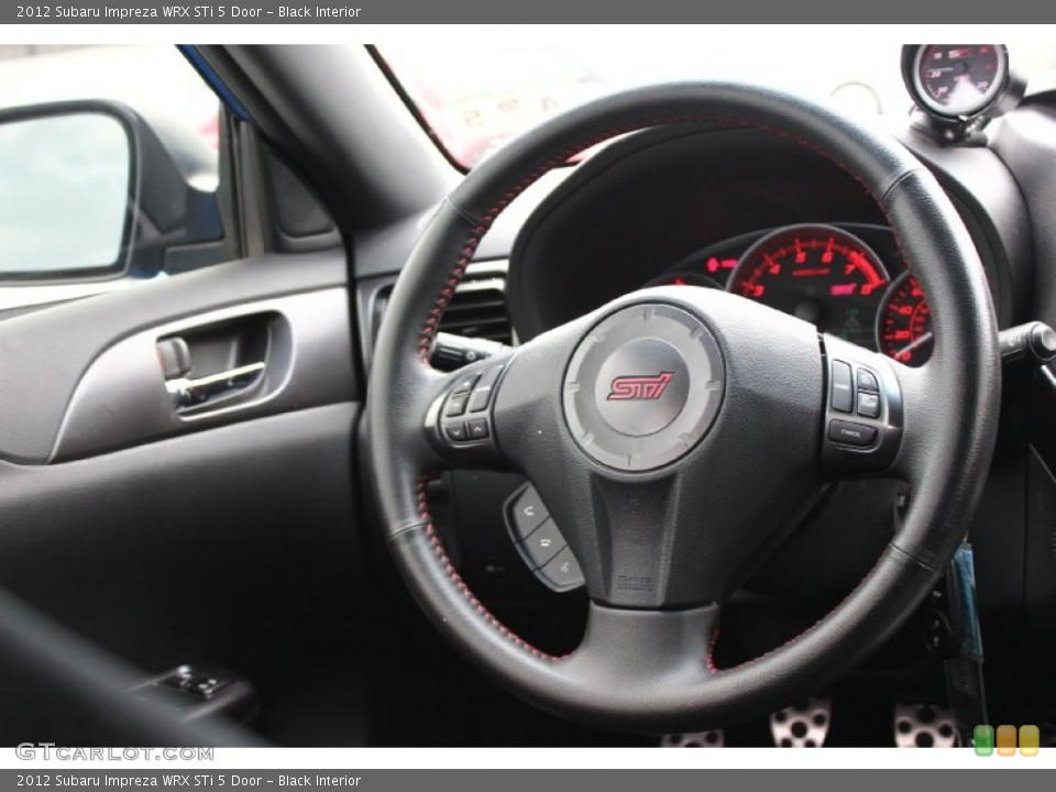 Black Interior Steering Wheel for the 2012 Subaru Impreza WRX STi 5 Door #92778055