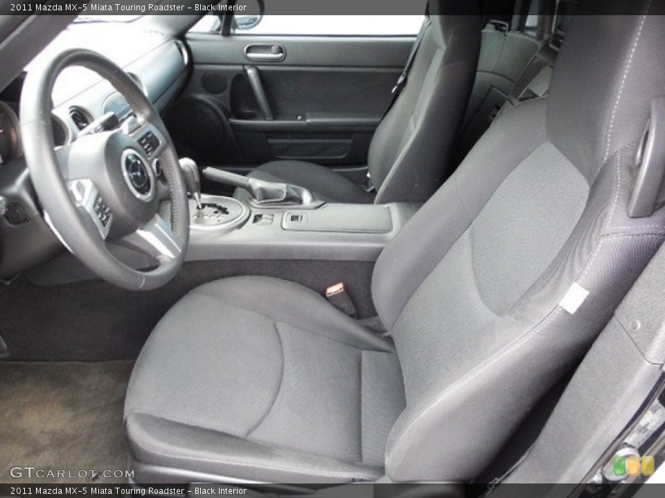Black Interior Front Seat for the 2011 Mazda MX-5 Miata Touring Roadster #92778394