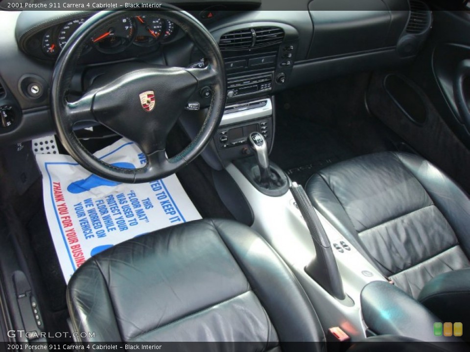 Black Interior Photo for the 2001 Porsche 911 Carrera 4 Cabriolet #92780251