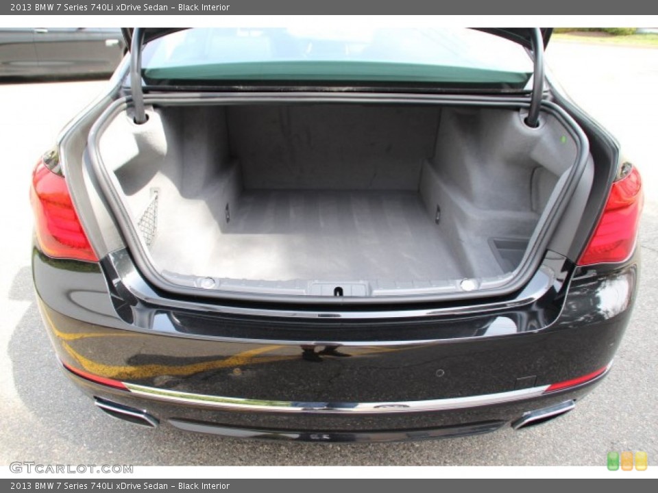 Black Interior Trunk for the 2013 BMW 7 Series 740Li xDrive Sedan #92780368