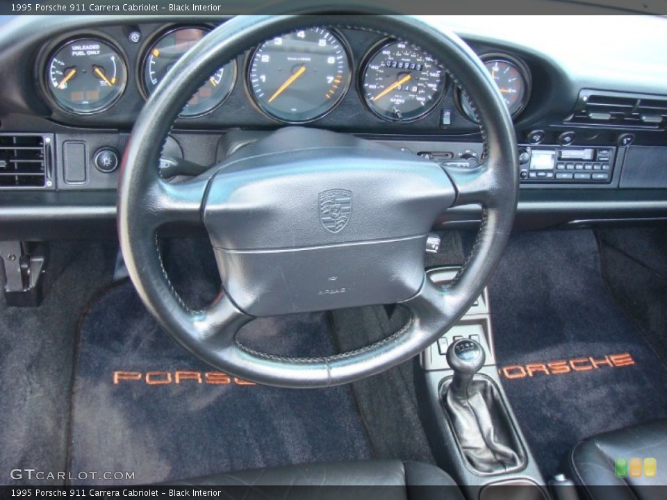 Black Interior Dashboard for the 1995 Porsche 911 Carrera Cabriolet #92780977