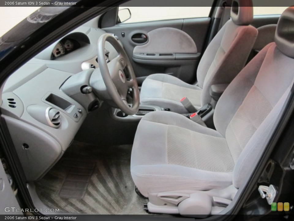 Gray Interior Front Seat for the 2006 Saturn ION 3 Sedan #92787529
