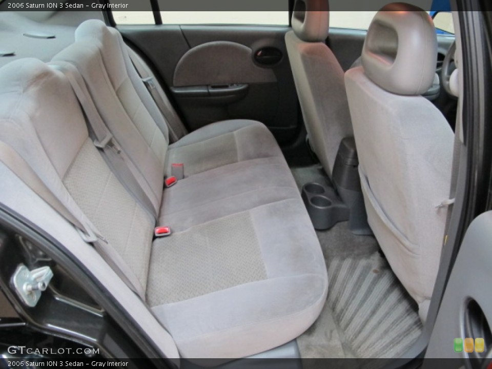 Gray Interior Rear Seat for the 2006 Saturn ION 3 Sedan #92787544