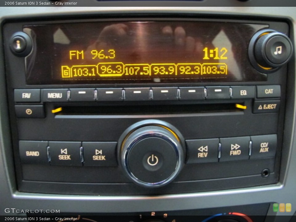 Gray Interior Audio System for the 2006 Saturn ION 3 Sedan #92787565