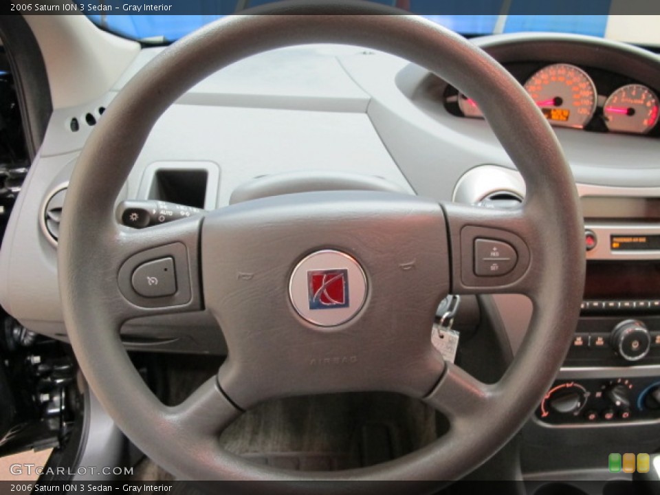 Gray Interior Steering Wheel for the 2006 Saturn ION 3 Sedan #92787574