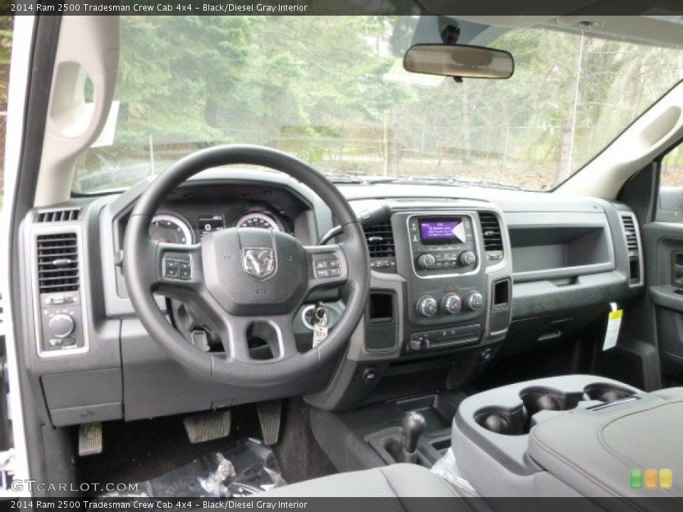 Black/Diesel Gray Interior Dashboard for the 2014 Ram 2500 Tradesman Crew Cab 4x4 #92790534