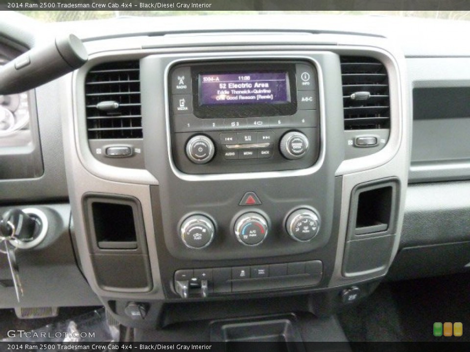 Black/Diesel Gray Interior Controls for the 2014 Ram 2500 Tradesman Crew Cab 4x4 #92790573