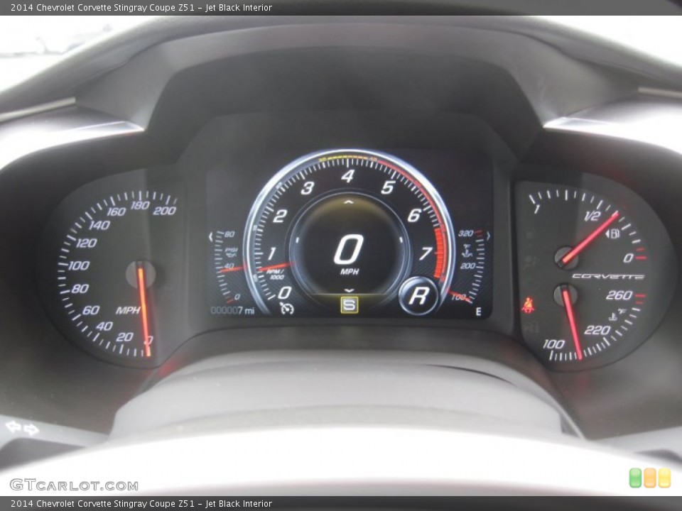 Jet Black Interior Gauges for the 2014 Chevrolet Corvette Stingray Coupe Z51 #92791473