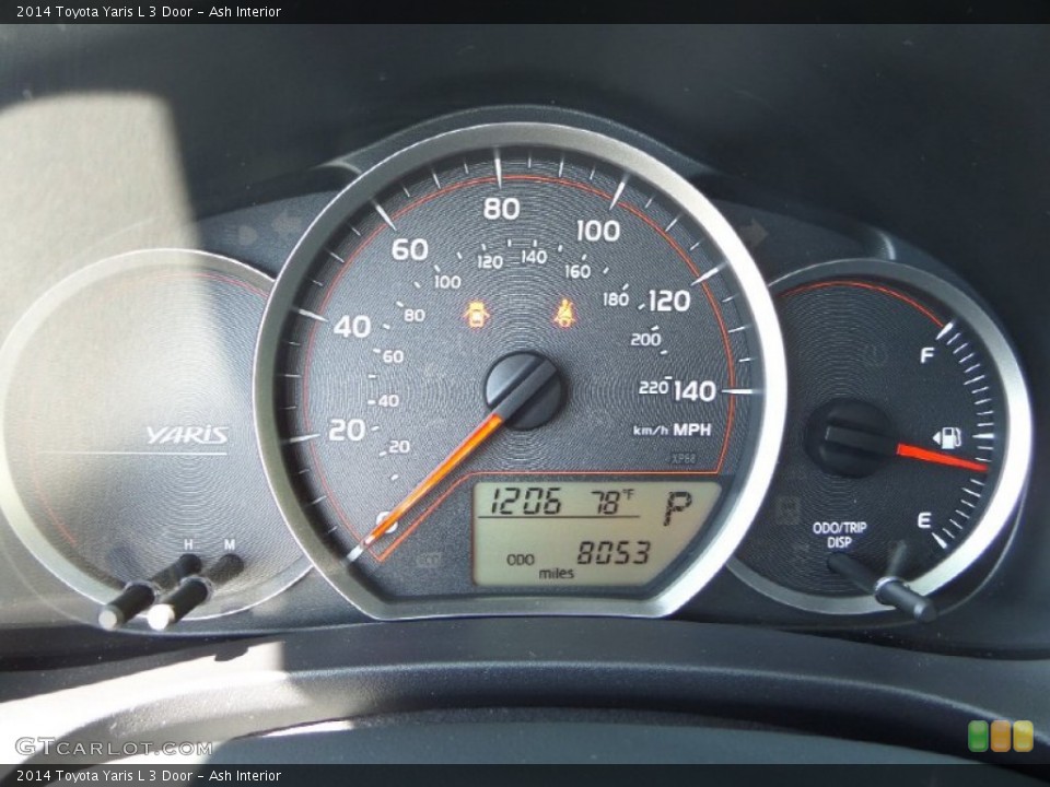 Ash Interior Gauges for the 2014 Toyota Yaris L 3 Door #92791629