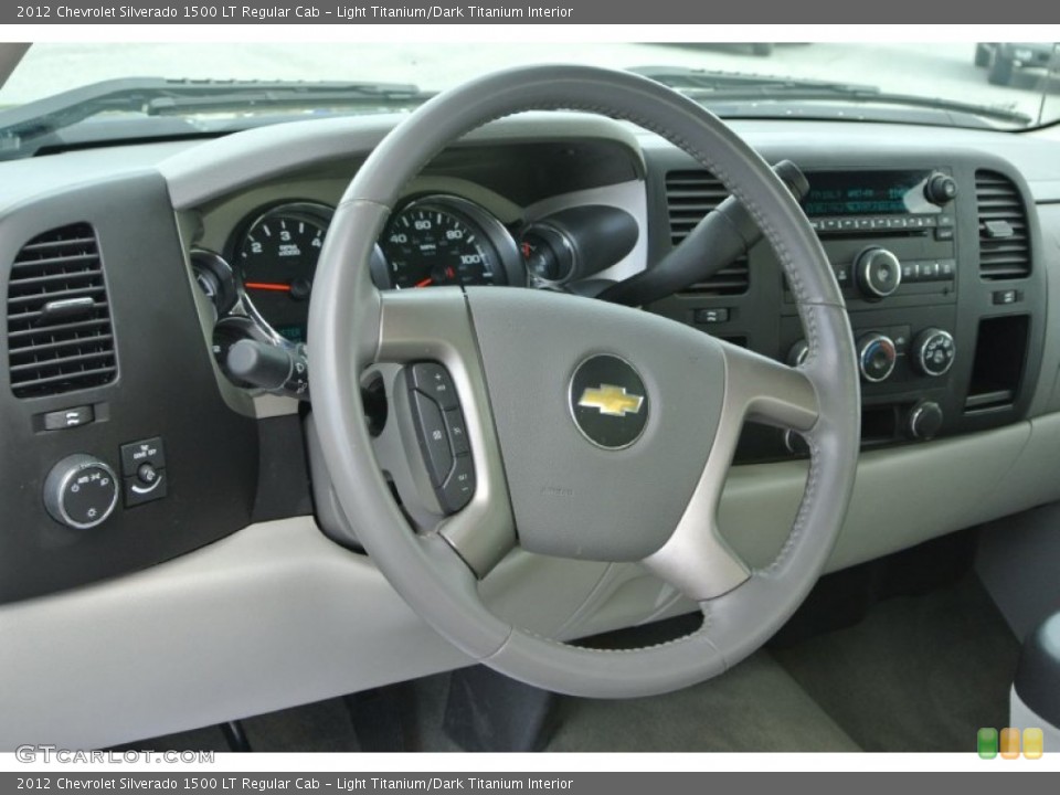 Light Titanium/Dark Titanium Interior Steering Wheel for the 2012 Chevrolet Silverado 1500 LT Regular Cab #92793708