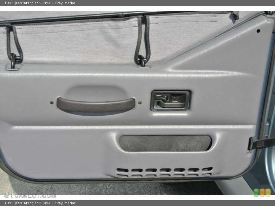 Gray Interior Door Panel for the 1997 Jeep Wrangler SE 4x4 #92794650