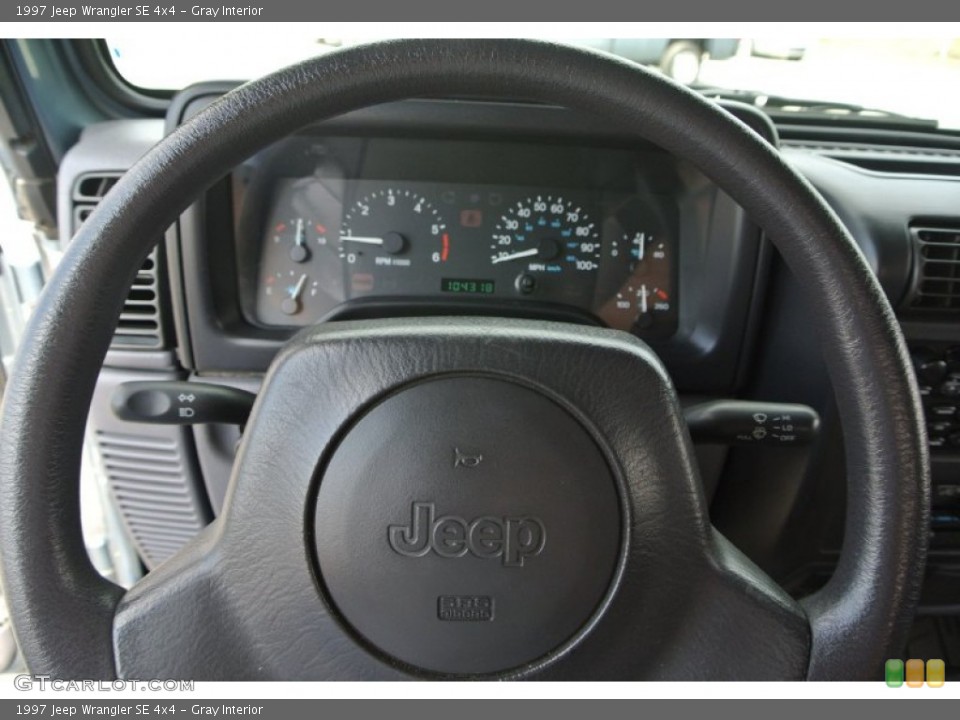 Gray Interior Steering Wheel for the 1997 Jeep Wrangler SE 4x4 #92794743