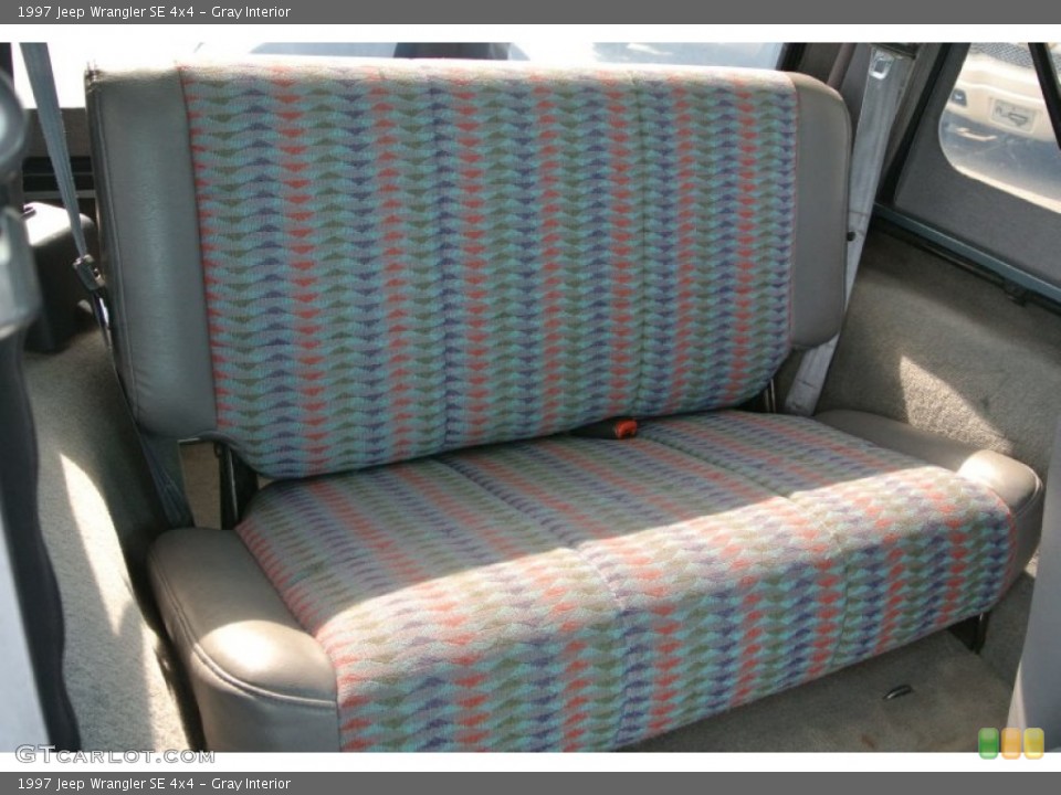 Gray Interior Rear Seat for the 1997 Jeep Wrangler SE 4x4 #92794806