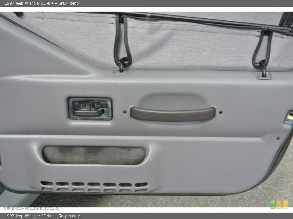 Gray Interior Door Panel for the 1997 Jeep Wrangler SE 4x4 #92794875