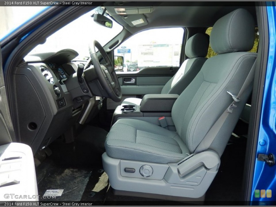 Steel Grey Interior Photo for the 2014 Ford F150 XLT SuperCrew #92803617
