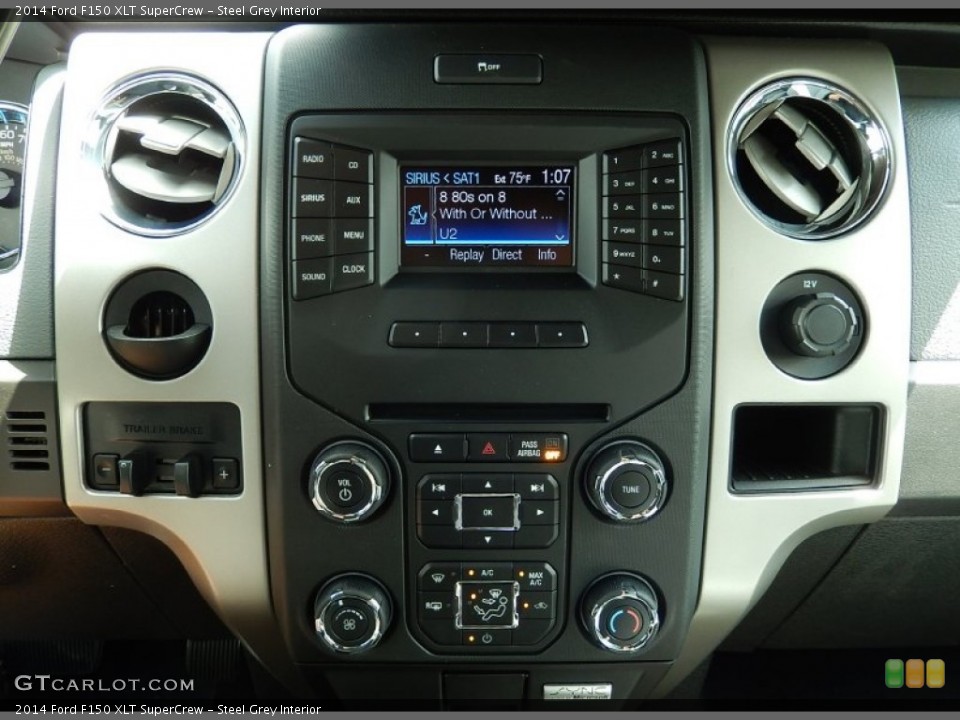 Steel Grey Interior Controls for the 2014 Ford F150 XLT SuperCrew #92803707