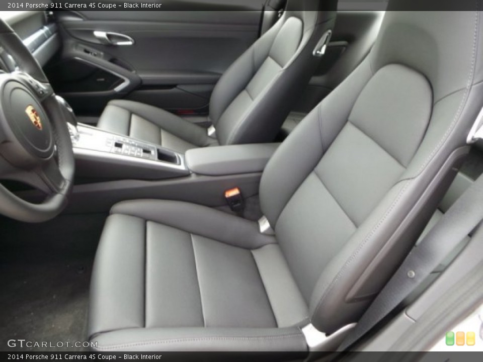 Black Interior Front Seat for the 2014 Porsche 911 Carrera 4S Coupe #92803747