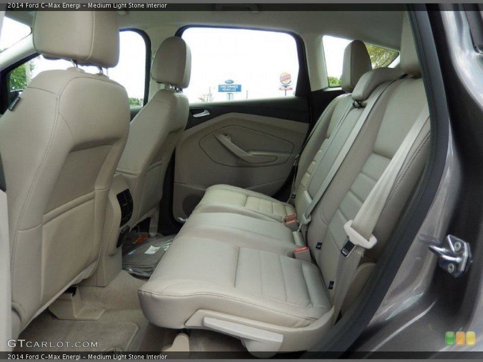 Medium Light Stone Interior Rear Seat for the 2014 Ford C-Max Energi #92804223