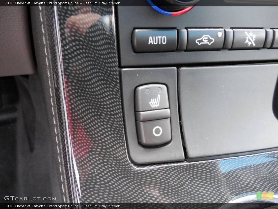 Titanium Gray Interior Controls for the 2010 Chevrolet Corvette Grand Sport Coupe #92805903