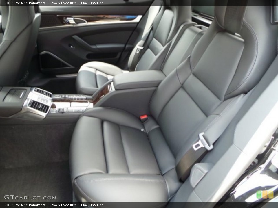 Black Interior Rear Seat for the 2014 Porsche Panamera Turbo S Executive #92806533