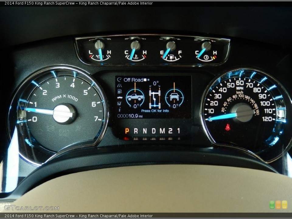 King Ranch Chaparral/Pale Adobe Interior Gauges for the 2014 Ford F150 King Ranch SuperCrew #92807004