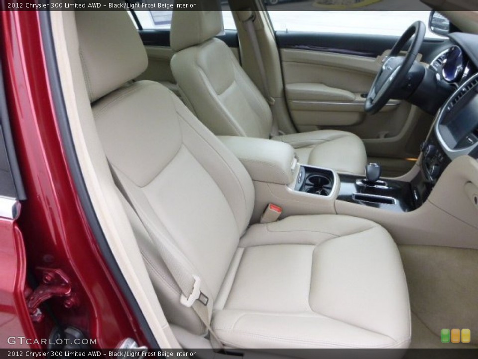 Black/Light Frost Beige Interior Front Seat for the 2012 Chrysler 300 Limited AWD #92820546