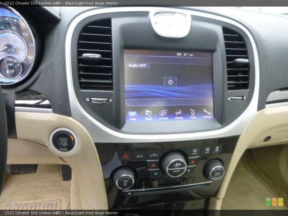 Black/Light Frost Beige Interior Controls for the 2012 Chrysler 300 Limited AWD #92820787