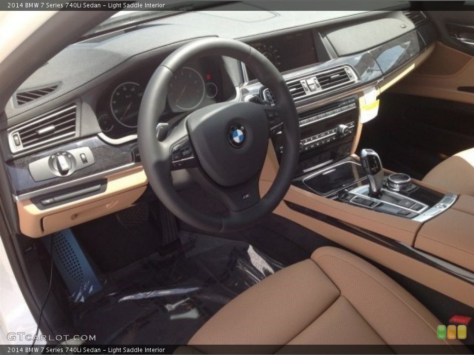 Light Saddle Interior Photo for the 2014 BMW 7 Series 740Li Sedan #92821836