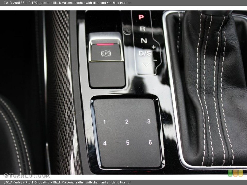 Black Valcona leather with diamond stitching Interior Controls for the 2013 Audi S7 4.0 TFSI quattro #92823880