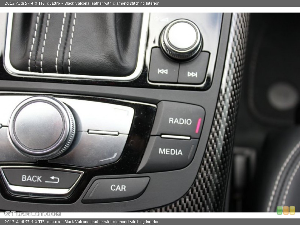 Black Valcona leather with diamond stitching Interior Controls for the 2013 Audi S7 4.0 TFSI quattro #92823926