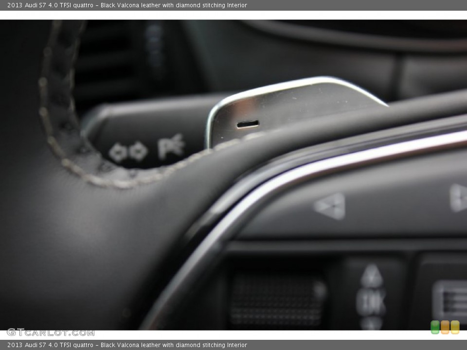Black Valcona leather with diamond stitching Interior Controls for the 2013 Audi S7 4.0 TFSI quattro #92824152