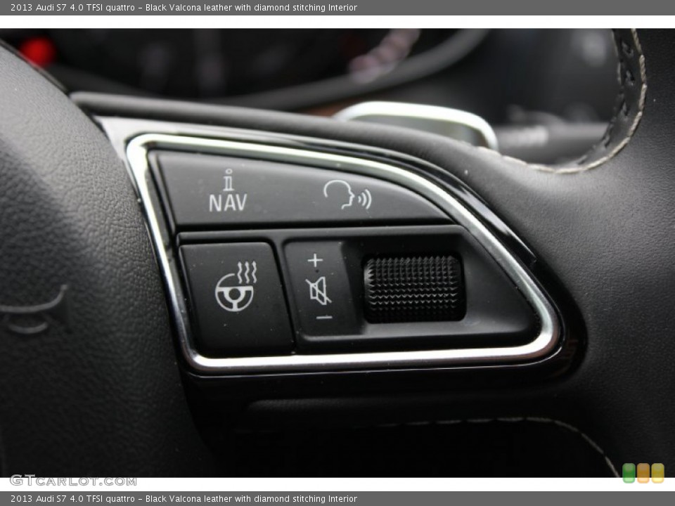 Black Valcona leather with diamond stitching Interior Controls for the 2013 Audi S7 4.0 TFSI quattro #92824170