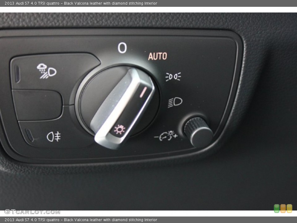 Black Valcona leather with diamond stitching Interior Controls for the 2013 Audi S7 4.0 TFSI quattro #92824215