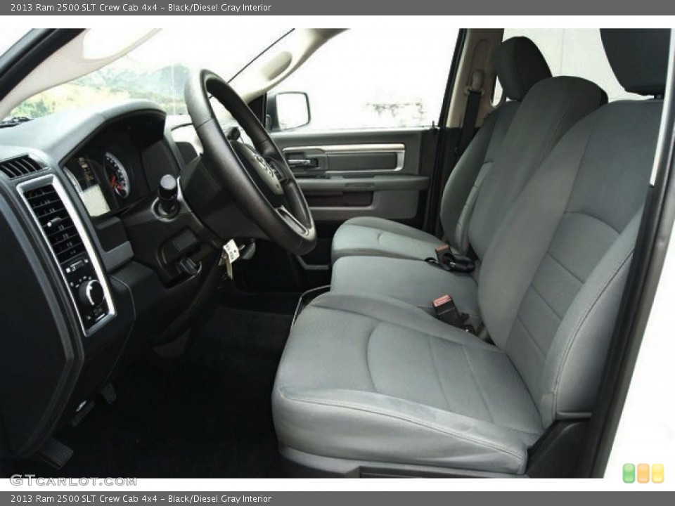Black/Diesel Gray Interior Front Seat for the 2013 Ram 2500 SLT Crew Cab 4x4 #92826555
