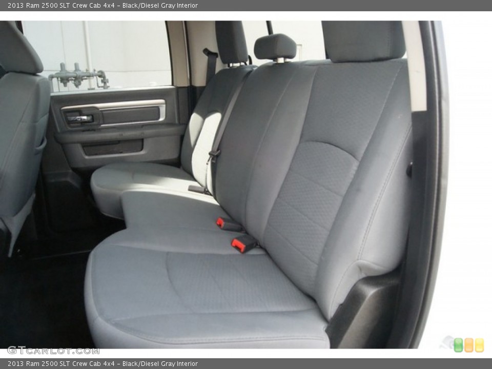 Black/Diesel Gray Interior Rear Seat for the 2013 Ram 2500 SLT Crew Cab 4x4 #92826618