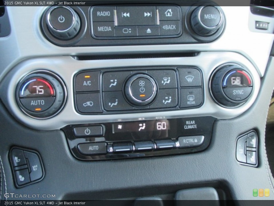 Jet Black Interior Controls for the 2015 GMC Yukon XL SLT 4WD #92830107
