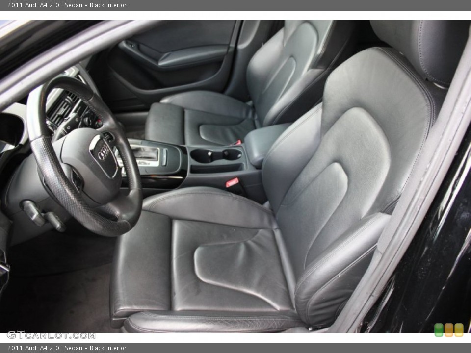 Black Interior Front Seat for the 2011 Audi A4 2.0T Sedan #92842814