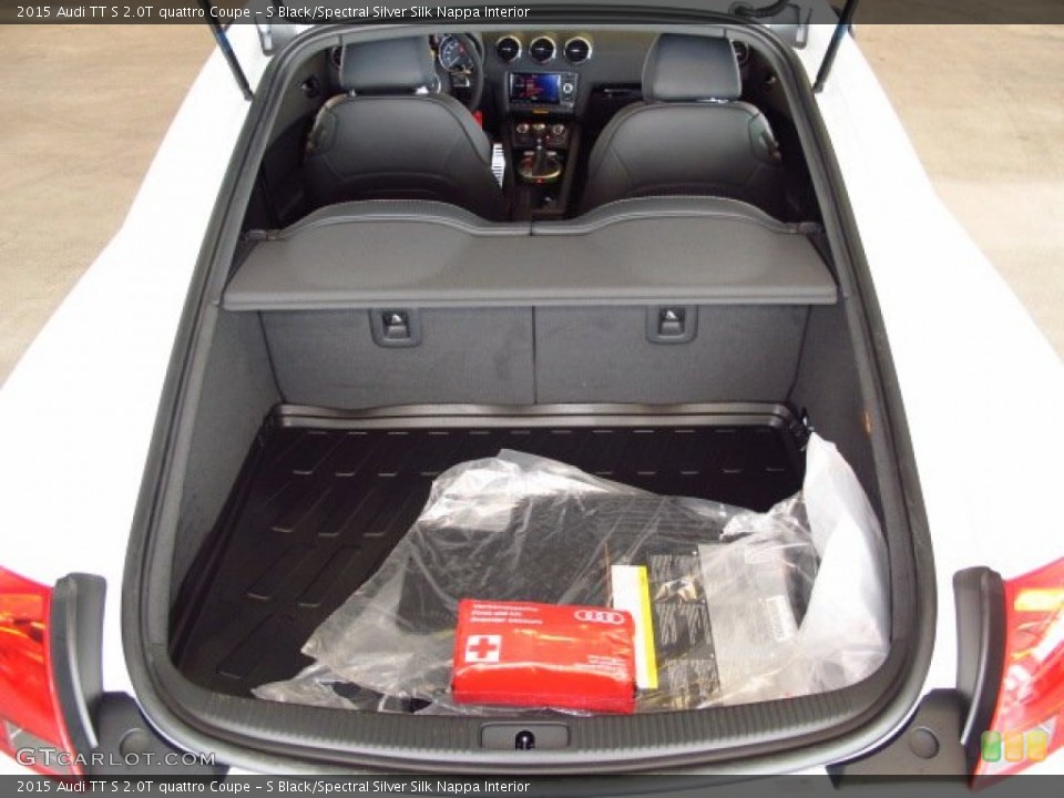 S Black/Spectral Silver Silk Nappa Interior Trunk for the 2015 Audi TT S 2.0T quattro Coupe #92844779